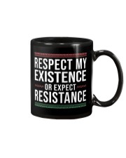Respect My Existence Or Expect Resistance Mug tile
