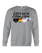 Hate Has No Home Here Heart Crewneck Sweatshirt front