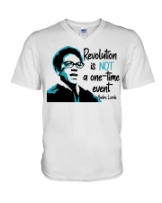 Revolution Is Not A One-Time Event V-Neck T-Shirt tile