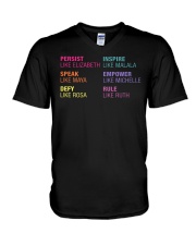 Persist Like Elizabeth Speak Like Maya V-Neck T-Shirt thumbnail