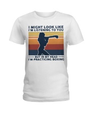 I Might Look Like I'm Listening To You - Boxing Ladies T-Shirt tile
