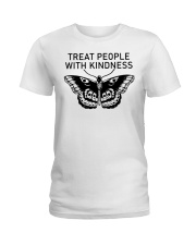 Treat People With Kindness Butterfly Ladies T-Shirt tile