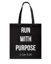 Run With Purpose Tote Bag tile