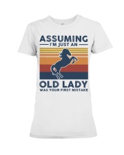 Assuming I'm Just An Old Lady - Horse Premium Fit Ladies Tee tile