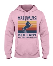 Assuming I'm Just An Old Lady - Horse Hooded Sweatshirt front