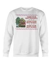 Think Your Best Thoughts Crewneck Sweatshirt tile