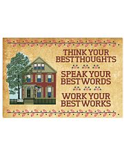 Think Your Best Thoughts Horizontal Poster tile