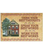Think Your Best Thoughts Doormat tile