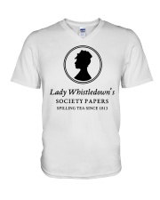 Lady Whistledown V-Neck T-Shirt tile