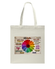 Love Over Hate Daisy Tote Bag tile
