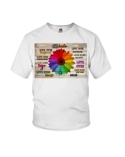 Love Over Hate Daisy Youth T-Shirt tile