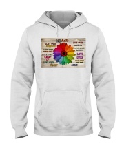 Love Over Hate Daisy Hooded Sweatshirt tile