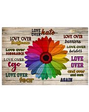 Love Over Hate Daisy 17x11 Poster front