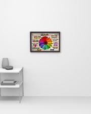 Love Over Hate Daisy 17x11 Poster poster-landscape-17x11-lifestyle-04