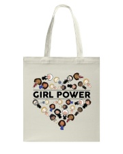 Girl Power Heart Tote Bag tile