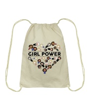 Girl Power Heart Drawstring Bag tile