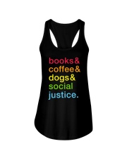 Books Coffee Dogs Social Justice Colourful Ladies Flowy Tank thumbnail