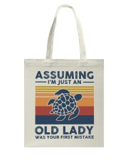 Assuming I'm Just An Old Lady - Turtle Tote Bag tile