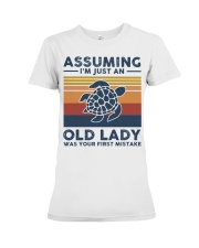 Assuming I'm Just An Old Lady - Turtle Premium Fit Ladies Tee tile