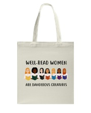 Well-read Women Are Dangerous Creatures Tote Bag thumbnail