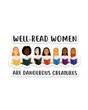 Well-read Women Are Dangerous Creatures Sticker tile