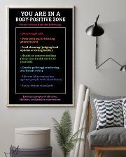 You are in a body-positive zone 11x17 Poster lifestyle-poster-1