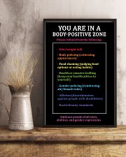 You are in a body-positive zone 11x17 Poster lifestyle-poster-3
