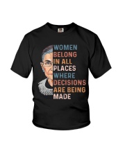Women Belong In All Places Youth T-Shirt thumbnail