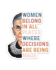 Women Belong In All Places Sticker - Single (Vertical) thumbnail