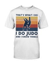 I Do Judo And I Know Things - Retro Premium Fit Mens Tee tile