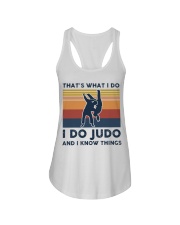 I Do Judo And I Know Things - Retro Ladies Flowy Tank tile