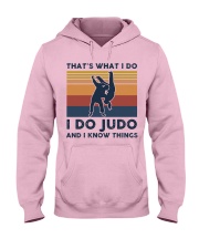 I Do Judo And I Know Things - Retro Hooded Sweatshirt front