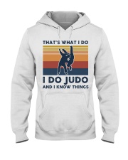 I Do Judo And I Know Things - Retro Hooded Sweatshirt tile