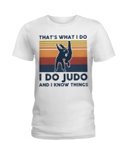 I Do Judo And I Know Things - Retro Ladies T-Shirt tile