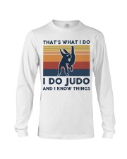 I Do Judo And I Know Things - Retro Long Sleeve Tee tile