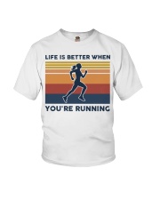 Life Is Better When You're Running Youth T-Shirt tile