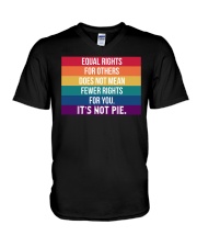 Equal Rights - It's Not Pie V-Neck T-Shirt tile