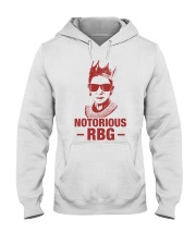 Notorious RBG Red Hooded Sweatshirt thumbnail