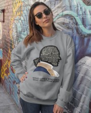 A HAM - Who Lives Who Dies Who Tells Your Story Crewneck Sweatshirt lifestyle-unisex-sweatshirt-front-3