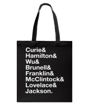 Curie and Hamilton and Wu and Brunell Tote Bag tile