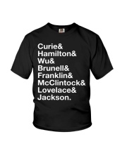 Curie and Hamilton and Wu and Brunell Youth T-Shirt tile