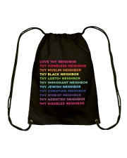 Love Thy Neighbor Drawstring Bag tile