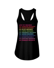 Love Thy Neighbor Ladies Flowy Tank tile