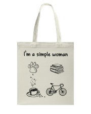 Biking - I'm A Simple Woman Tote Bag tile