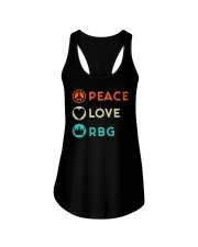 Peace Love RBG Retro Ladies Flowy Tank thumbnail