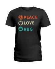 Peace Love RBG Retro Ladies T-Shirt thumbnail