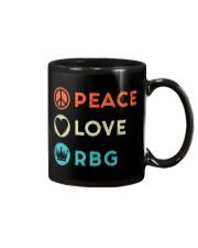 Peace Love RBG Retro Mug thumbnail