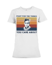 RBG - Fight For The Things You Care About Retro Premium Fit Ladies Tee tile