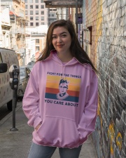 RBG - Fight For The Things You Care About Retro Hooded Sweatshirt lifestyle-unisex-hoodie-front-1