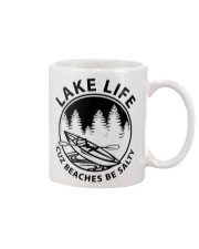 Lake Life Cuz Beaches Be Salty Mug tile